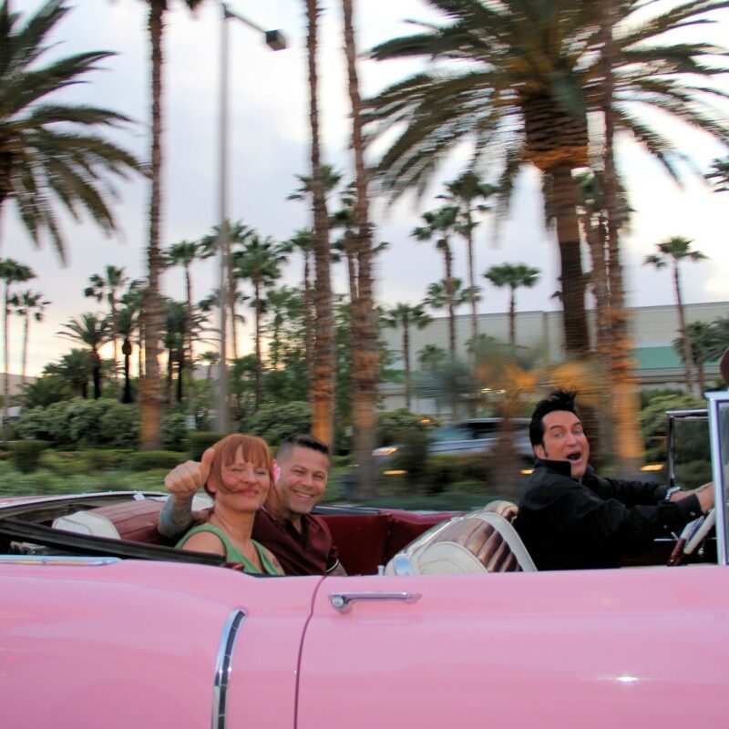 Pink Cadillac and Elvis Airport Pickup