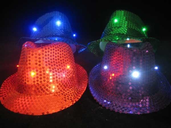 Flashing Fedora Hats