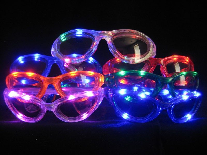 Flashing LED Sunglasses