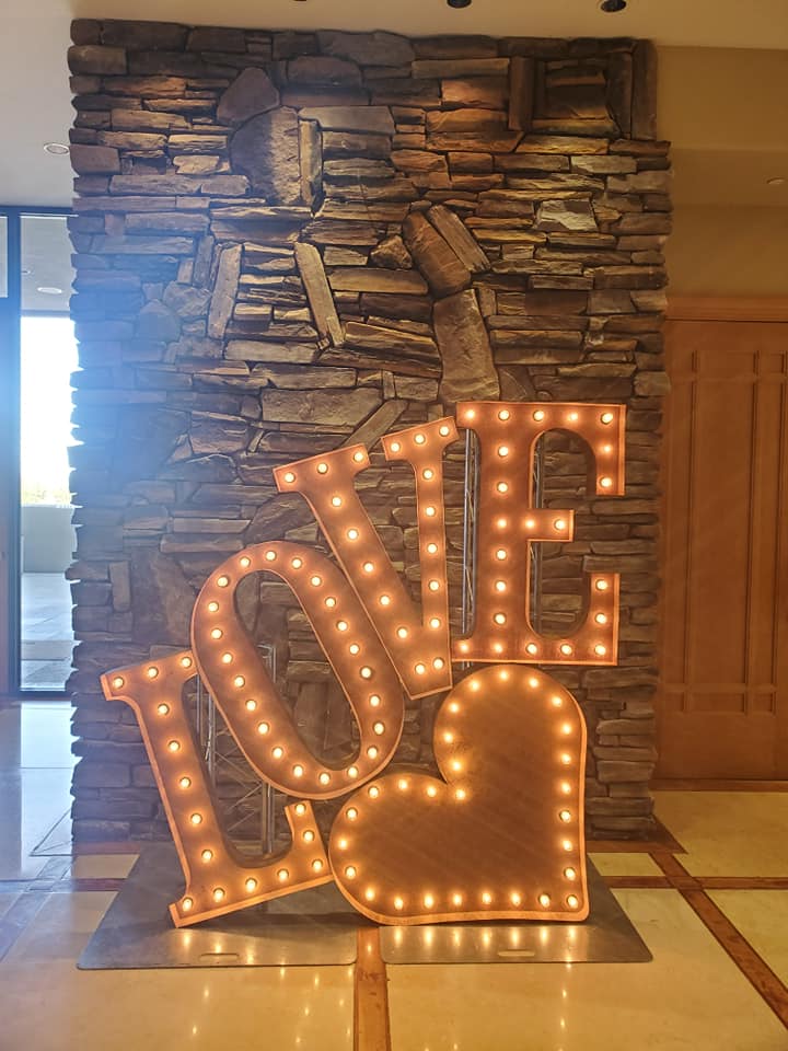 Marquee Letters - LV Wedding Connection